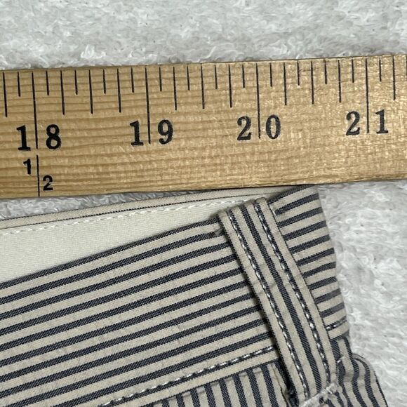 VINTAGE J. Crew Seersucker Shorts Mens 41 TAG 40 Chino Multi Flat Front Preppy - Picture 7 of 13